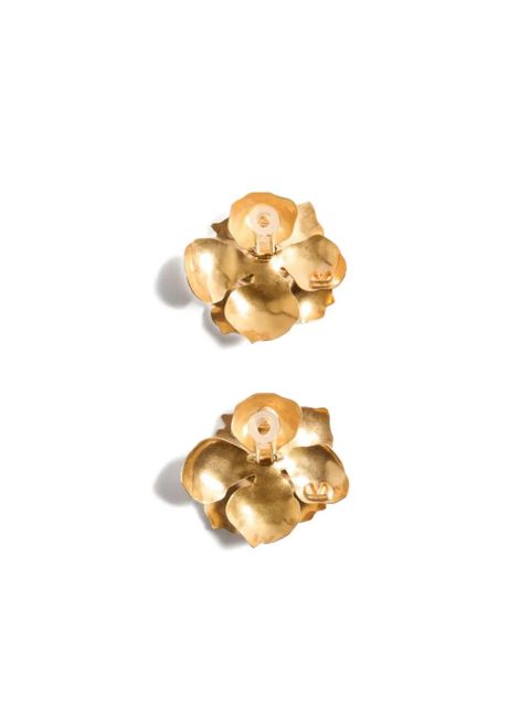 Valentino Garavani Fleur Lumineuse earrings - Gold