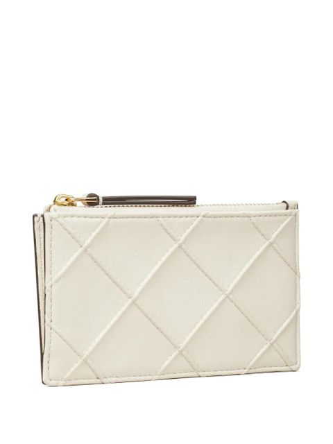 Tory Burch Fleming zip card case - Neutrals