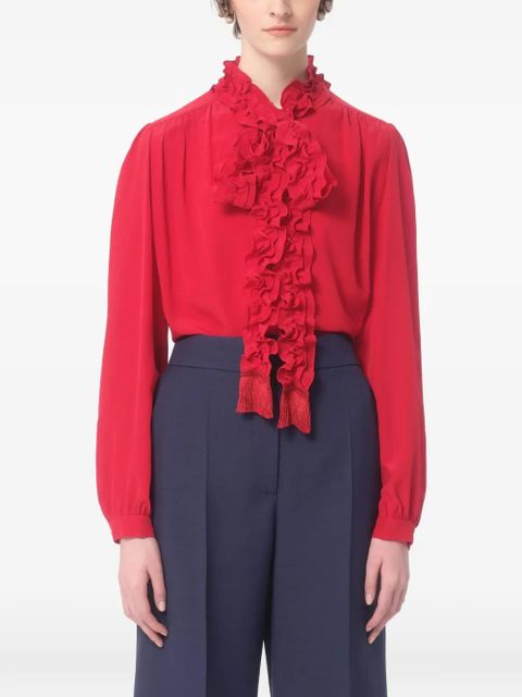 Valentino Garavani Crepe de Chine shirt - Red