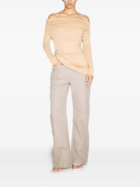ENTIRE STUDIOS cotton flared trousers - Neutrals - zdjęcie produktu nr 2