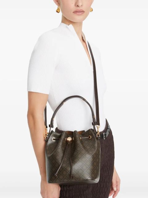 Tory Burch T Monogram bucket bag - Brown