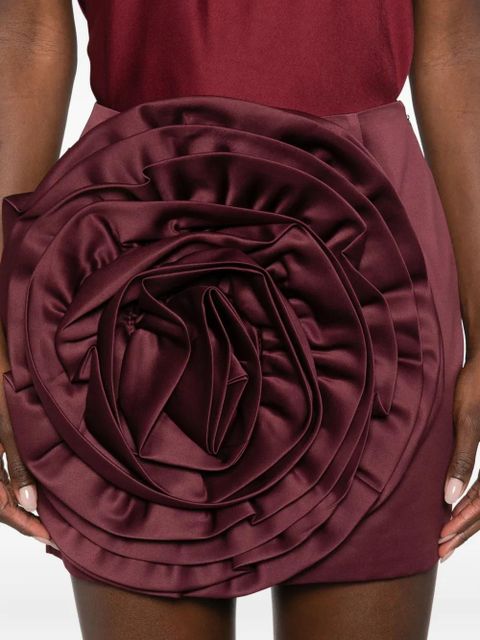 ROTATE BIRGER CHRISTENSEN flower-embellished mini skirt - Purple