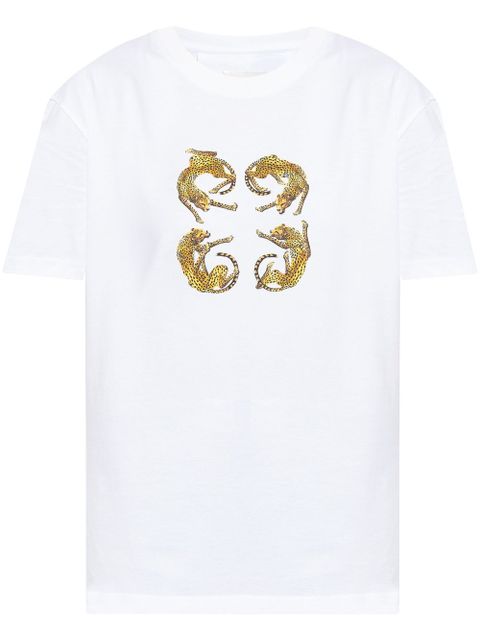 Givenchy 4G leopard-print t-shirt - White - zdjęcie produktu nr 1