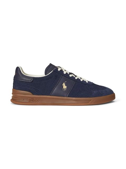 Polo Ralph Lauren sneakersy skórzane Hrt Aera Pp kolor granatowy 809973707002 - zdjęcie produktu nr 1