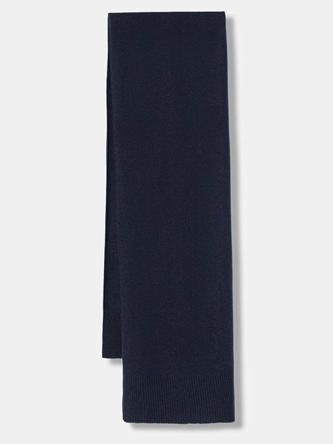 United Colors of Benetton szalik wełniany kolor granatowy gładki 1002DU01E - zdjęcie produktu nr 1