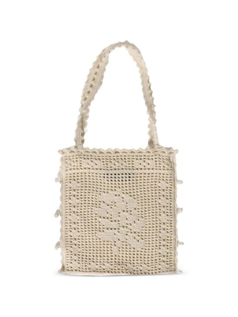 Miu Miu crocheted tote bag - Neutrals - zdjęcie produktu nr 2