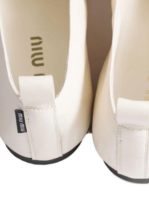 Miu Miu bow-detail ballet flats - Neutrals - zdjęcie produktu nr 2