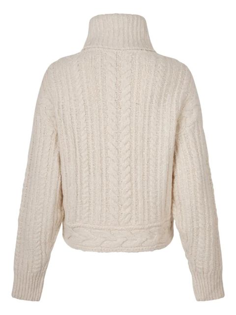 ISABEL MARANT cable-knit roll-neck sweater - Neutrals - zdjęcie produktu nr 2