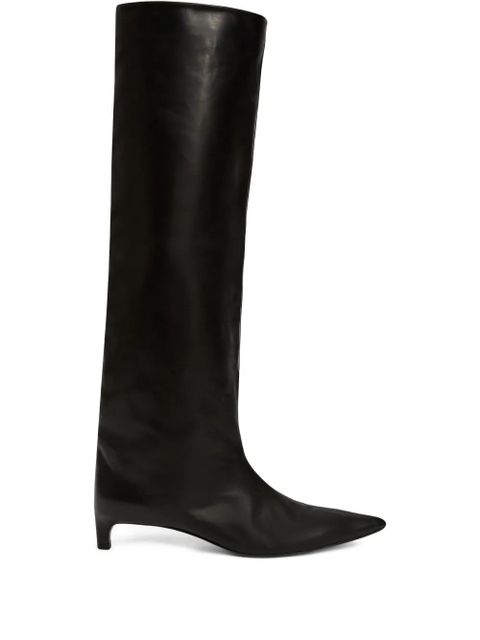 Jil Sander 35mm knee-high boots - Black - zdjęcie produktu nr 1