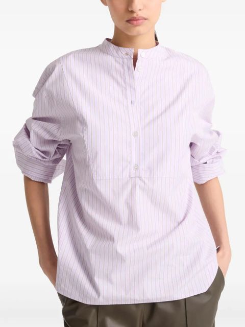 Yves Salomon striped cotton poplin blouse - Pink - zdjęcie produktu nr 2