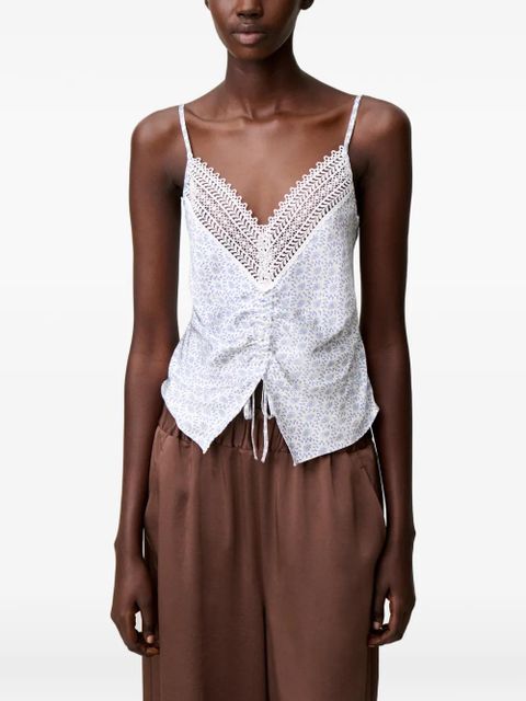 Claudie Pierlot lace floral top - White