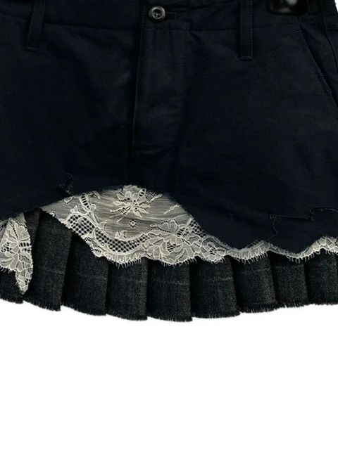 Balenciaga patched mini cargo skirt - Black