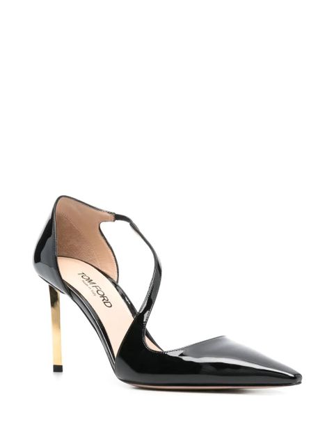 TOM FORD 90mm patent-leather pumps - Black