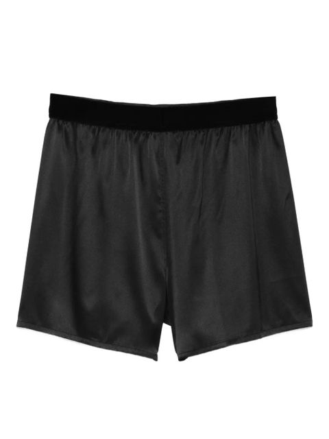 TOM FORD elasticated-waistband pajama shorts - Black