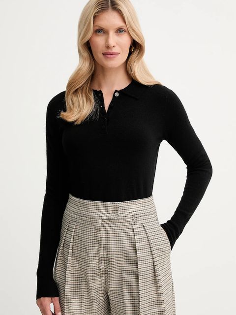 Fracomina sweter wełniany damski kolor czarny FR25WT7008K47301 - zdjęcie produktu nr 1