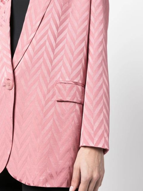 TWINSET chevron-print blazer - Pink