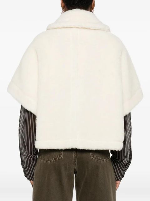 Max Mara short-sleeved pocket jacket - White