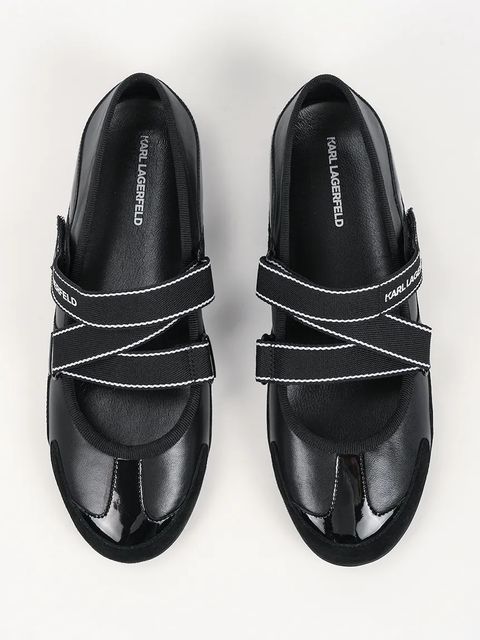 Karl Lagerfeld baleriny skórzane ALTIA