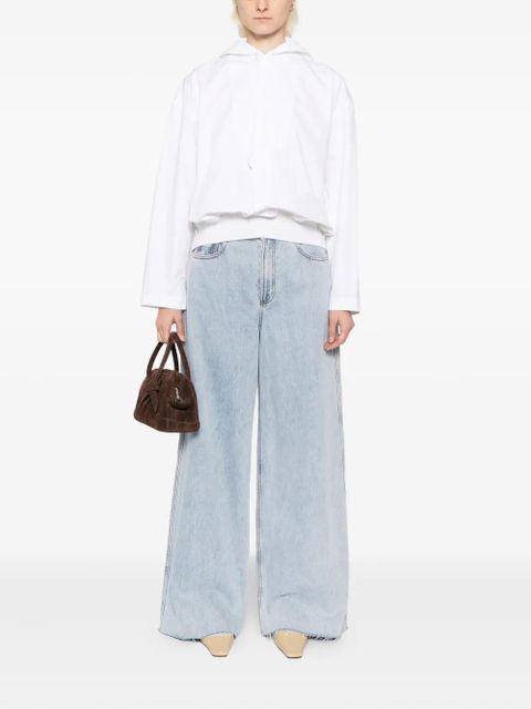 Jacquemus Haut trapeze hoodie - White