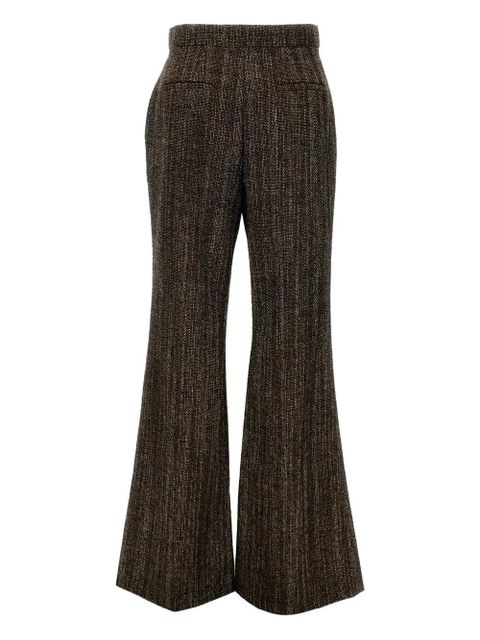 FENDI tweed flared trousers - Brown - zdjęcie produktu nr 2