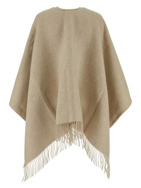 FENDI fringed detailed poncho - Neutrals - zdjęcie produktu nr 2