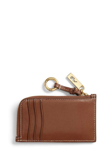 Polo Ralph Lauren portfel skórzany damski kolor brązowy 427P04988