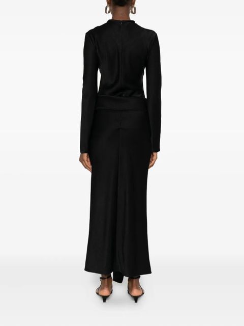 Nanushka crew-neck draped maxi dress - Black