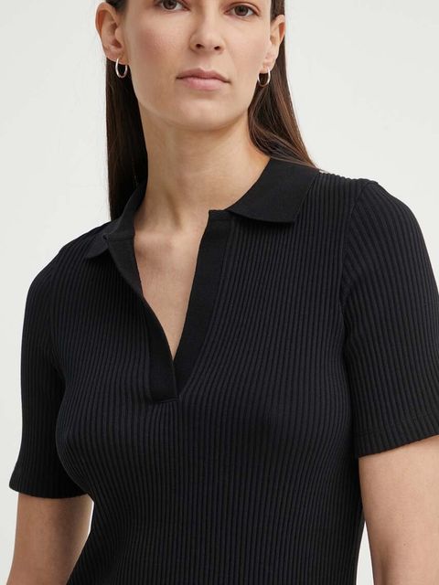 Marc O'Polo polo damski kolor czarny 404232953029