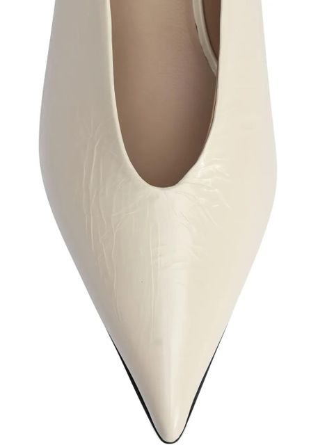 Le Monde Beryl Babouche calf leather pumps - Neutrals - zdjęcie produktu nr 1