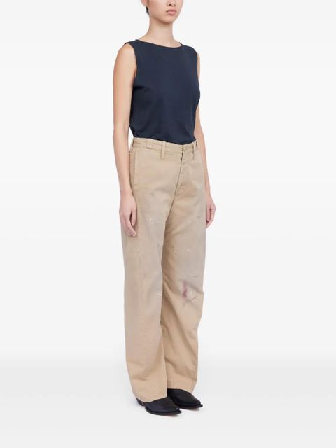 MM6 Maison Margiela paint-splatter trousers - Neutrals