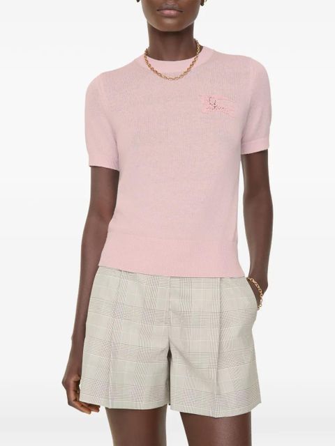 Burberry EKD wool cotton top - Pink - zdjęcie produktu nr 2