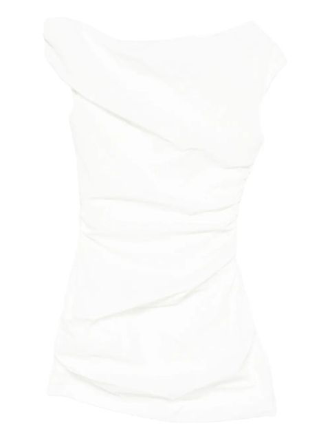 Paris Georgia Remmy ruched mini dress - White - zdjęcie produktu nr 1