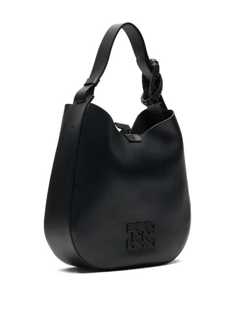 Casadei Vandome knotted leather shoulder bag - Black - zdjęcie produktu nr 2