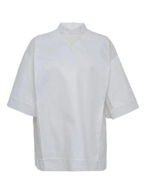 Jil Sander Organdy cotton top - White - zdjęcie produktu nr 1