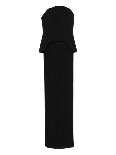Solace London Kesi pleated maxi dress - Black - zdjęcie produktu nr 1