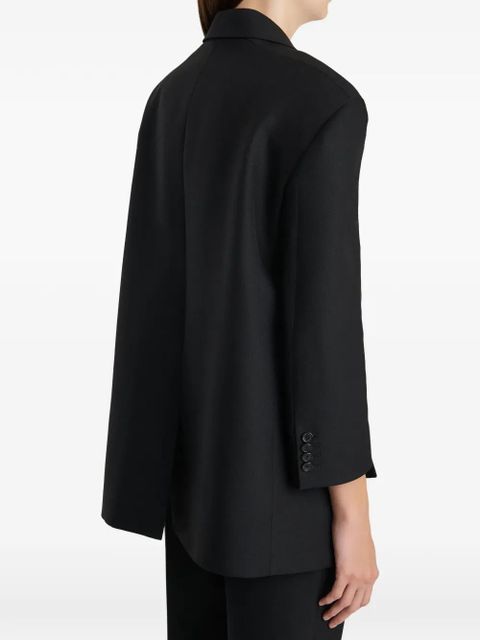 KHAITE wrap blazer jacket - Black