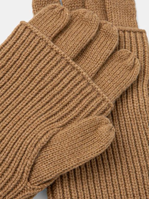 MICHAEL Michael Kors rękawiczki z domieszką wełny kolor brązowy 539825