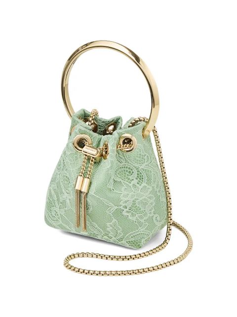 Jimmy Choo lace handle bon bon mini bag - Green