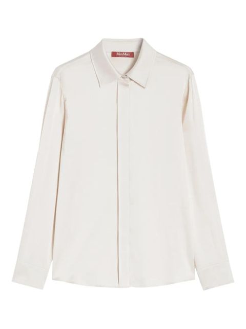 Max Mara silk long-sleeve shirt - Neutrals - zdjęcie produktu nr 1
