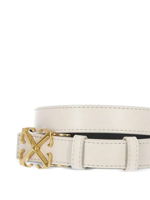 Off-White signature Arrows motif-buckle leather belt - Neutrals