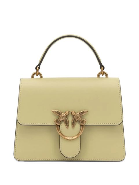 PINKO mini Love leather satchel bag - Green - zdjęcie produktu nr 1