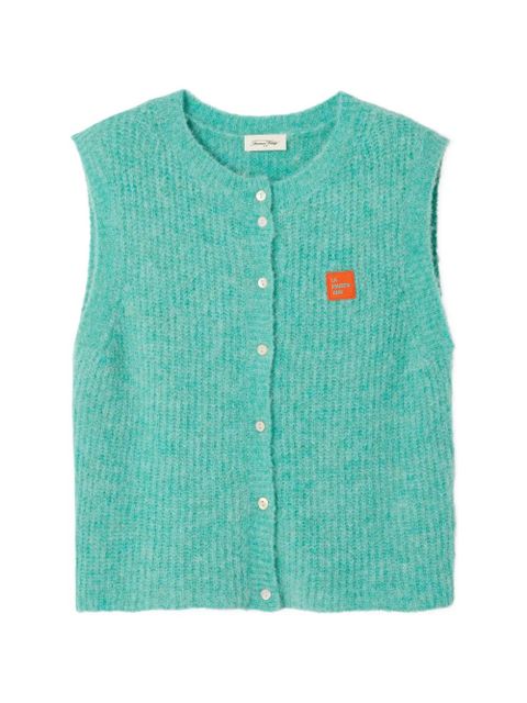American Vintage East sleeveless cardigan - Green - zdjęcie produktu nr 1
