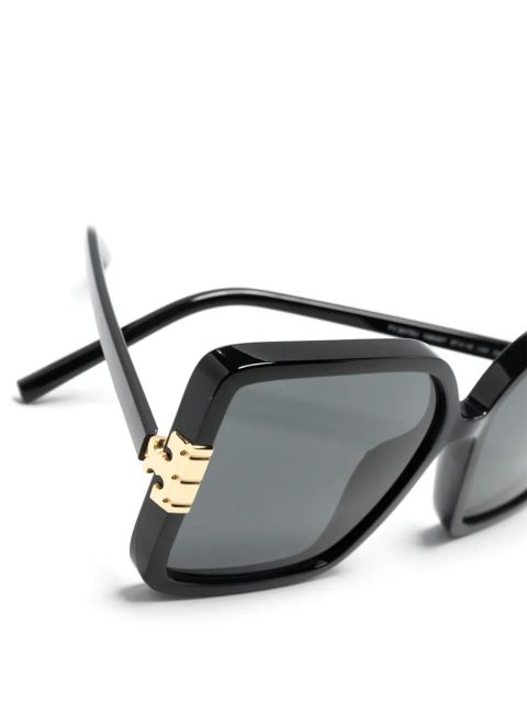 Tory Burch Eleonor oversize-frame sunglasses - Black