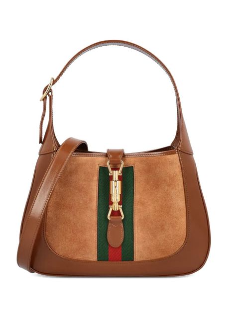 Gucci web jackie leather bag - Brown - zdjęcie produktu nr 1