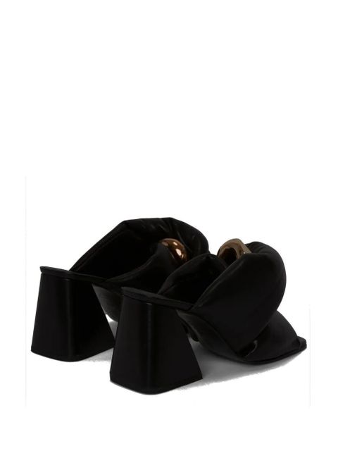 JW Anderson Chain Twist 80mm sandals - Black