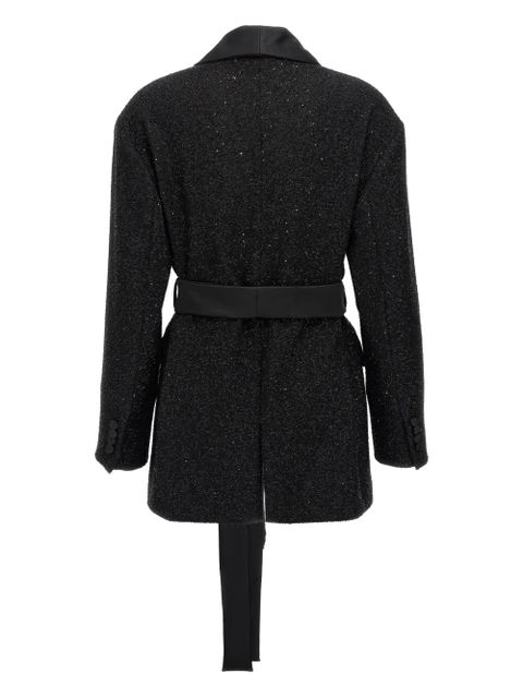 Max Mara sequin-embellished shawl-collar blazer - Black - zdjęcie produktu nr 2