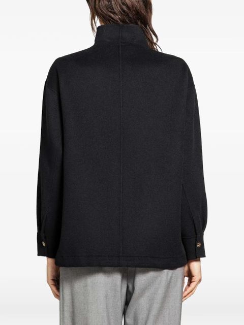 Max Mara stand-collar jacket - Black