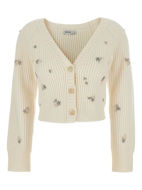 Simkhai Novah rhinestone-embellishment cardigan - Neutrals - zdjęcie produktu nr 1