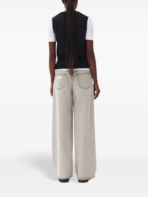 GANNI tied vest - Black