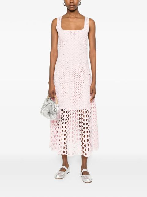 Maje openwork midi dress - Pink - zdjęcie produktu nr 2